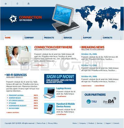 通訊網(wǎng)站設計 連接世界的橋梁